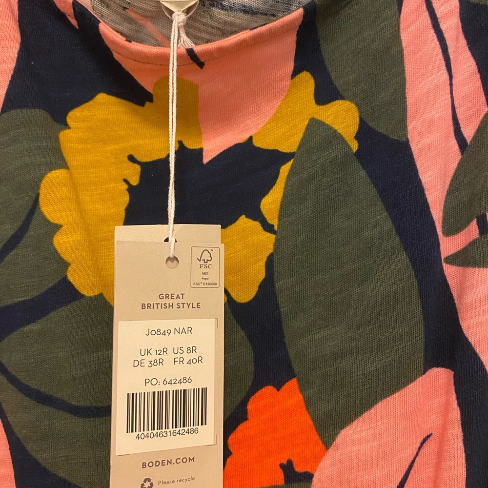 Brand new with tags Boden Florrie jersey dress